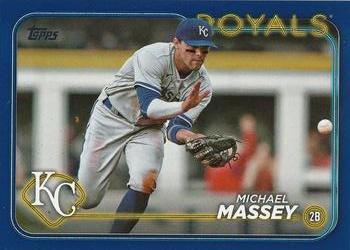 2024 Topps - Royal Blue #14 Michael Massey Front