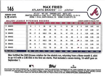 2024 Topps - Yellow #146 Max Fried Back