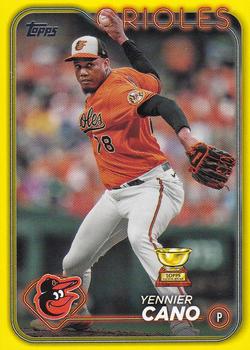 2024 Topps - Yellow #158 Yennier Cano Front