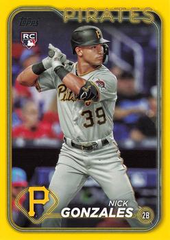 2024 Topps - Yellow #168 Nick Gonzales Front