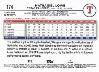 2024 Topps - Yellow #174 Nathaniel Lowe Back