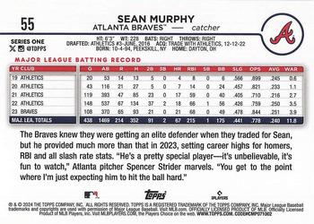 2024 Topps - Aqua #55 Sean Murphy Back