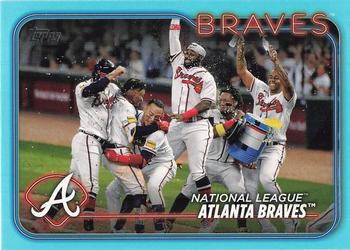 2024 Topps - Aqua #154 Atlanta Braves Front