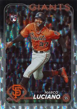 2024 Topps - Silver Crackle Foil #232 Marco Luciano Front