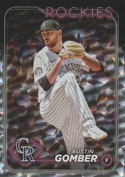 2024 Topps - Silver Crackle Foil #340 Austin Gomber Front