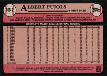 2024 Topps - 1989 Topps Baseball 35th Anniversary Foil #89B-7 Albert Pujols Back