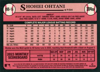 2024 Topps - 1989 Topps Baseball 35th Anniversary Foil #89B-16 Shohei Ohtani Back