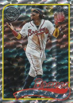 2024 Topps - 1989 Topps Baseball 35th Anniversary Foil #89B-17 Ronald Acuña Jr. Front
