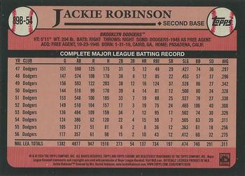 2024 Topps - 1989 Topps Baseball 35th Anniversary Foil #89B-54 Jackie Robinson Back