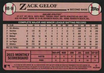 2024 Topps - 1989 Topps Baseball 35th Anniversary Foil #89B-90 Zack Gelof Back