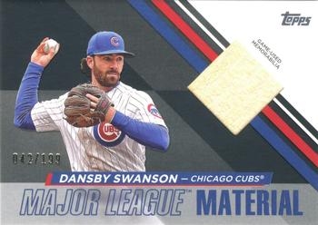 2024 Topps - Major League Material Relics Black #MLM-DS Dansby Swanson Front