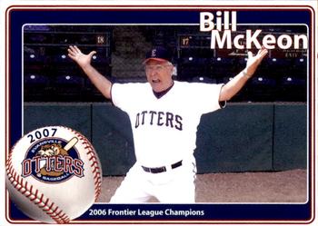 2007 Evansville Otters #NNO Bill McKeon Front