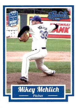 2014 St. Paul Saints #NNO Mikey Mehlich Front