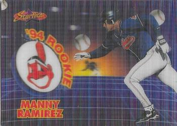 1994 Sportflics 2000 Rookie & Traded - Rookie Starflics #TR2 Manny Ramirez Front
