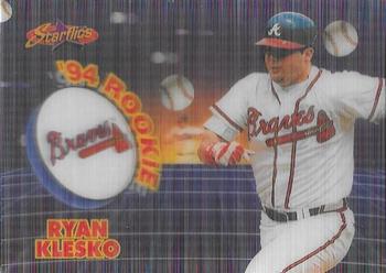 1994 Sportflics 2000 Rookie & Traded - Rookie Starflics #TR9 Ryan Klesko Front