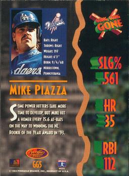 1994 Sportflics 2000 Rookie & Traded - Going, Going, Gone #GG5 Mike Piazza Back