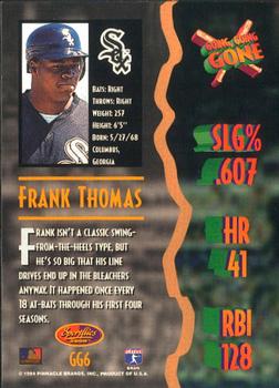 1994 Sportflics 2000 Rookie & Traded - Going, Going, Gone #GG6 Frank Thomas Back