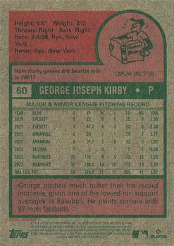 2024 Topps Heritage #60 George Kirby Back