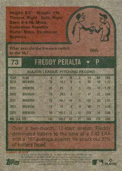 2024 Topps Heritage #73 Freddy Peralta Back