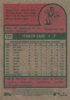 2024 Topps Heritage #121 Yennier Cano Back