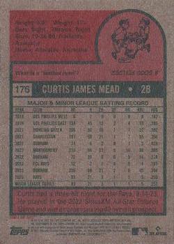 2024 Topps Heritage #176 Curtis Mead Back