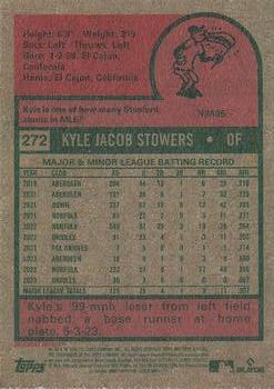 2024 Topps Heritage #272 Kyle Stowers Back