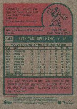 2024 Topps Heritage #344 Kyle Leahy Back