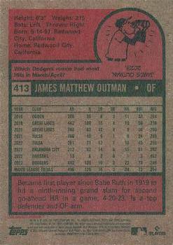 2024 Topps Heritage #413 James Outman Back