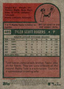 2024 Topps Heritage #485 Tyler Rogers Back