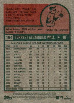 2024 Topps Heritage #494 Forrest Wall Back