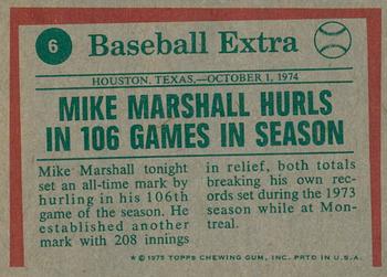 2024 Topps Heritage - 50th Anniversary Buybacks #6 '74 Highlights - Marshall Hurls In 106 Games Back