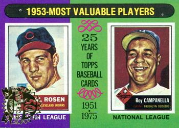 2024 Topps Heritage - 50th Anniversary Buybacks #191 1953 MVPs (Al Rosen / Roy Campanella) Front