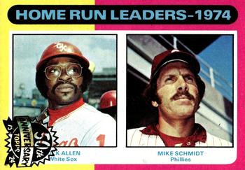 2024 Topps Heritage - 50th Anniversary Buybacks #307 1974 Home Run Leaders (Dick Allen / Mike Schmidt) Front