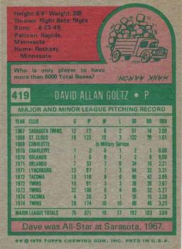 2024 Topps Heritage - 50th Anniversary Buybacks #419 Dave Goltz Back