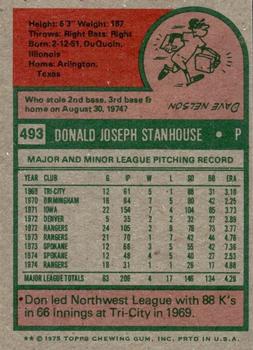 2024 Topps Heritage - 50th Anniversary Buybacks #493 Don Stanhouse Back