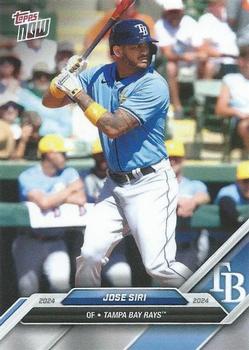 2024 Topps Now Road to Opening Day Tampa Bay Rays #OD-37 Jose Siri Front