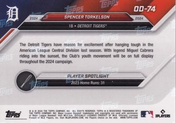 2024 Topps Now Road to Opening Day Detroit Tigers #OD-74 Spencer Torkelson Back