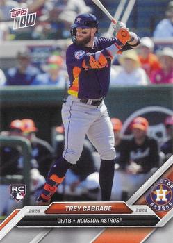 2024 Topps Now Road to Opening Day Houston Astros #OD-109 Trey Cabbage Front