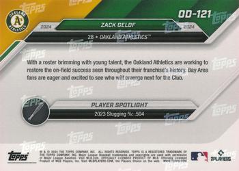 2024 Topps Now Road to Opening Day Oakland Athletics #OD-121 Zack Gelof Back