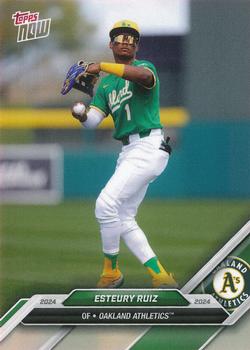 2024 Topps Now Road to Opening Day Oakland Athletics #OD-122 Esteury Ruiz Front