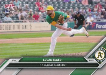 2024 Topps Now Road to Opening Day Oakland Athletics #OD-124 Lucas Erceg Front