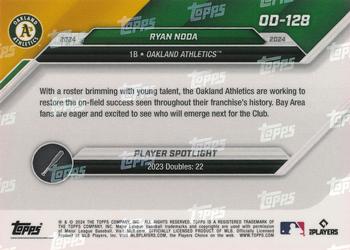 2024 Topps Now Road to Opening Day Oakland Athletics #OD-128 Ryan Noda Back