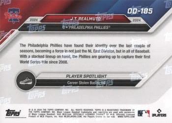 2024 Topps Now Road to Opening Day Philadelphia Phillies #OD-185 J.T. Realmuto Back