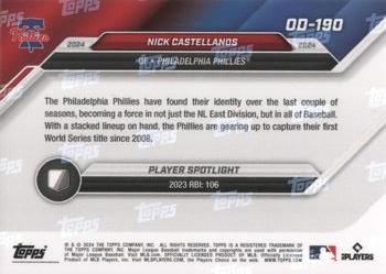 2024 Topps Now Road to Opening Day Philadelphia Phillies #OD-190 Nick Castellanos Back