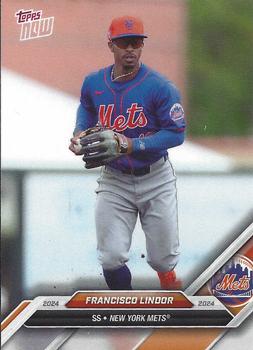 2024 Topps Now Road to Opening Day New York Mets #OD-177 Francisco Lindor Front