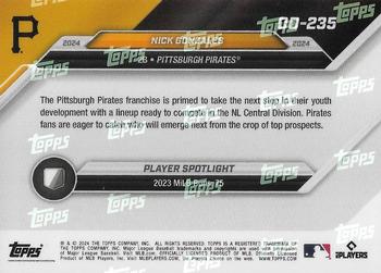 2024 Topps Now Road to Opening Day Pittsburgh Pirates #OD-235 Nick Gonzales Back