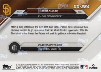2024 Topps Now Road to Opening Day San Diego Padres #OD-284 Woo-Suk Go Back