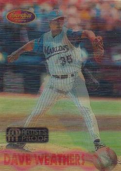 1994 Sportflics 2000 Rookie & Traded - Artist's Proofs #27 Dave Weathers Front