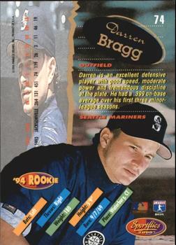 1994 Sportflics 2000 Rookie & Traded - Artist's Proofs #74 Darren Bragg Back