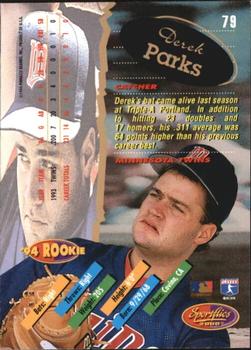 1994 Sportflics 2000 Rookie & Traded - Artist's Proofs #79 Derek Parks Back